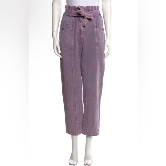 EUC SEA- Idun Paperbag Straight-Leg Jeans. Size 12 - Picture 1 of 11